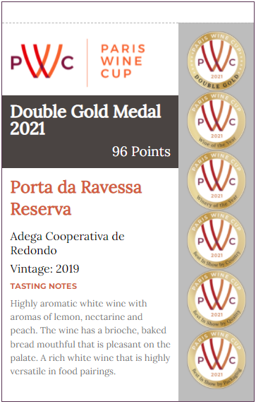 Porta da Ravessa Reserva Shelf talker on Paris Wine Cup